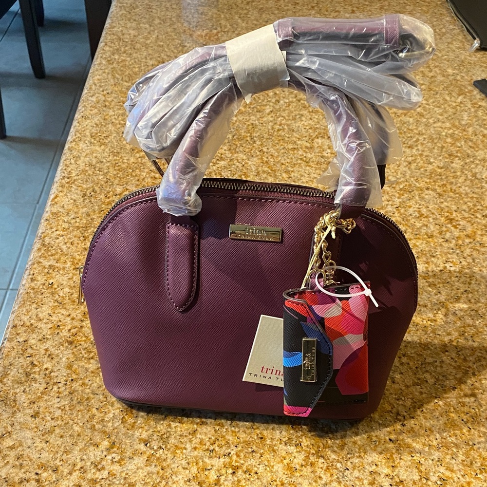 Trina Turk Plum Satchel Bag